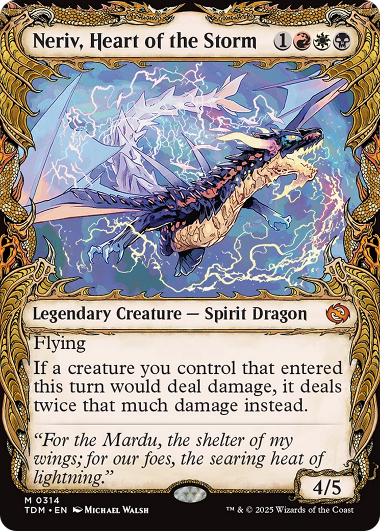 Neriv, Heart of the Storm (Showcase) [Tarkir: Dragonstorm] Foil