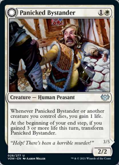Panicked Bystander // Cackling Culprit [Innistrad: Crimson Vow] Foil