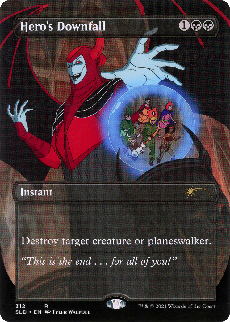 Hero's Downfall (Borderless) [Secret Lair Drop Series] Foil