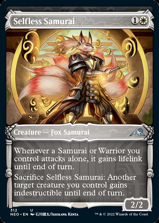Selfless Samurai (Showcase Samurai) [Kamigawa: Neon Dynasty] Foil