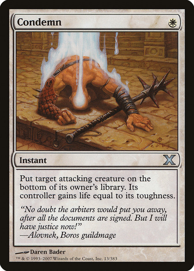 Condemn [Tenth Edition] Foil
