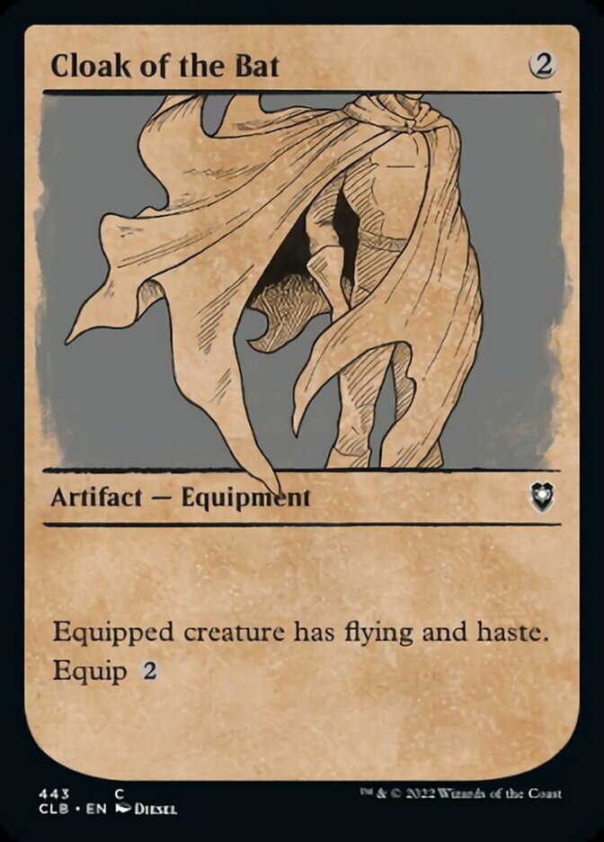 Cloak of the Bat (Showcase) [Commander Legends: Battle for Baldur's Gate] Foil