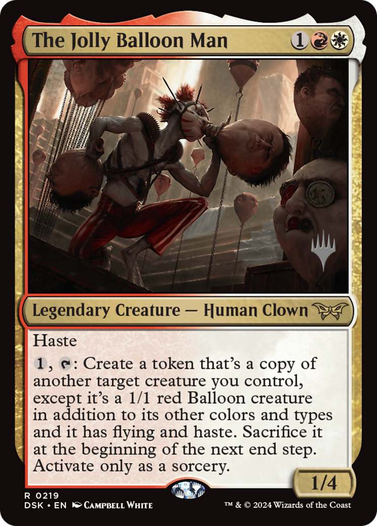 The Jolly Balloon Man (Promo Pack) [Duskmourn: House of Horror Promos] Foil