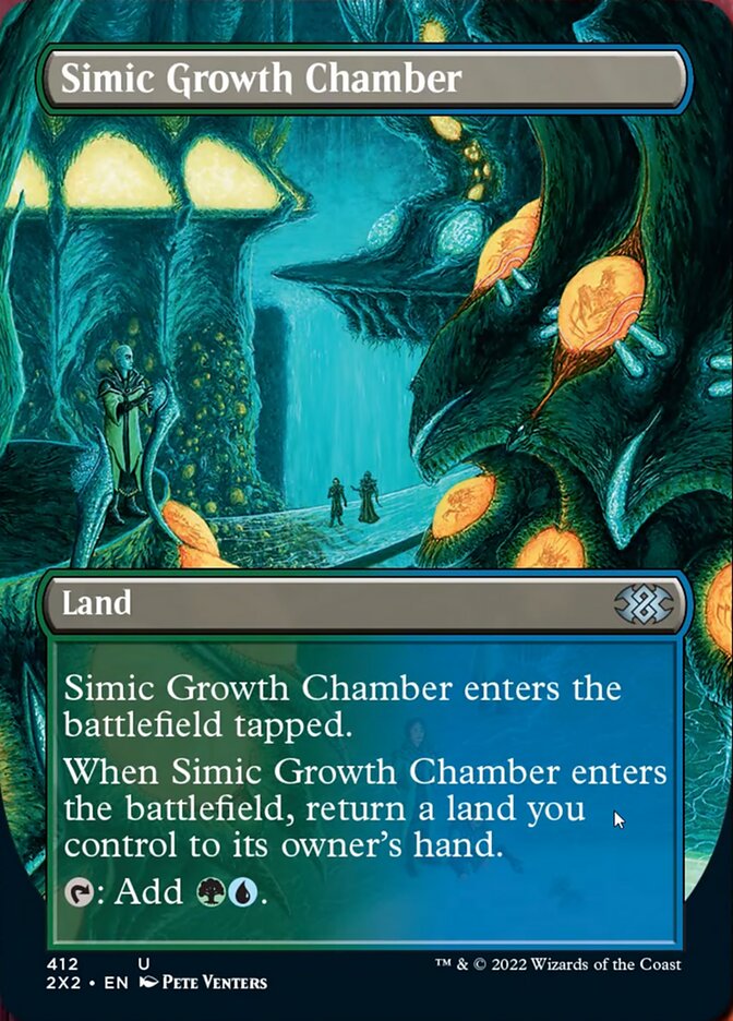 Simic Growth Chamber (Borderless Alternate Art) [Double Masters 2022] Foil
