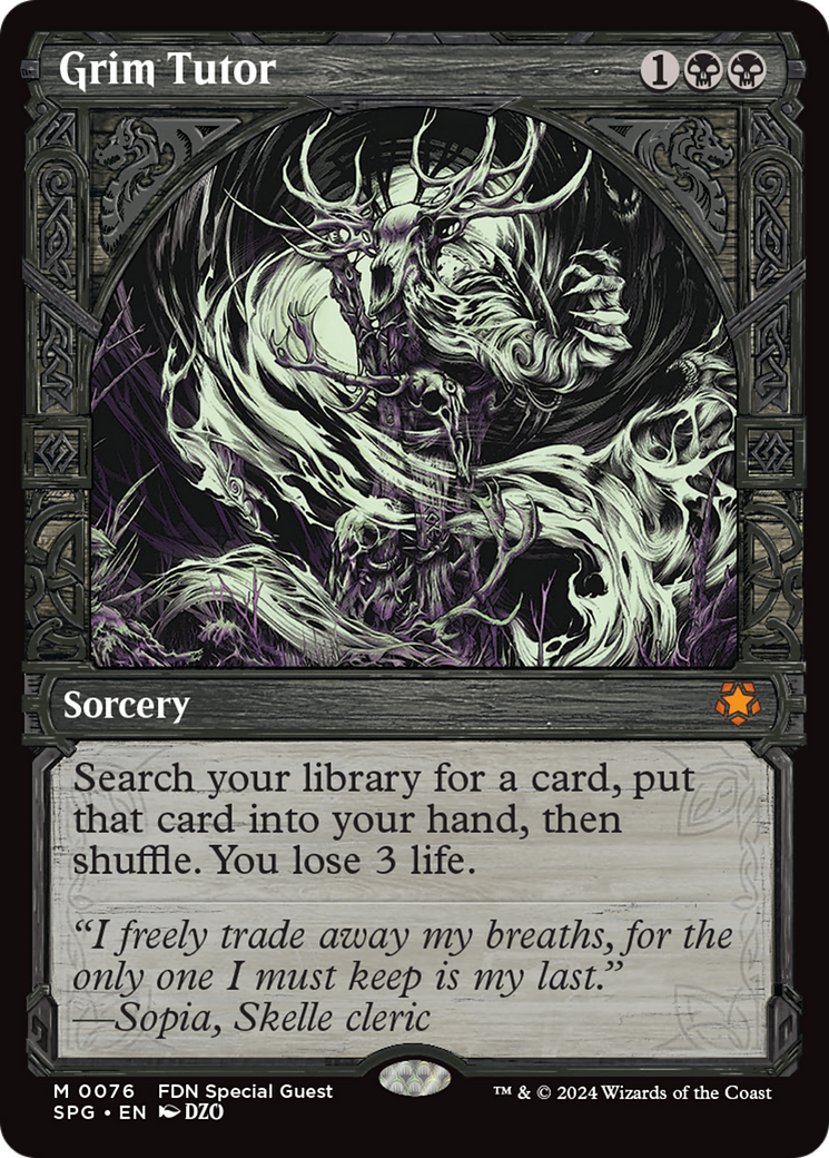 Grim Tutor (Showcase) [Foundations Special Guests] Foil