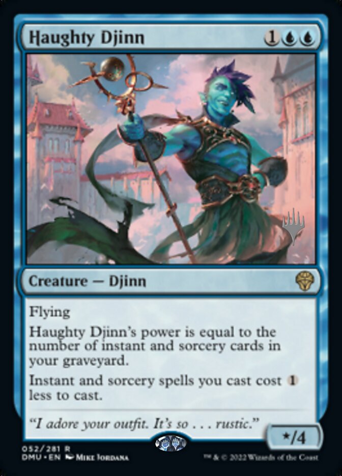 Haughty Djinn (Promo Pack) [Dominaria United Promos] Foil
