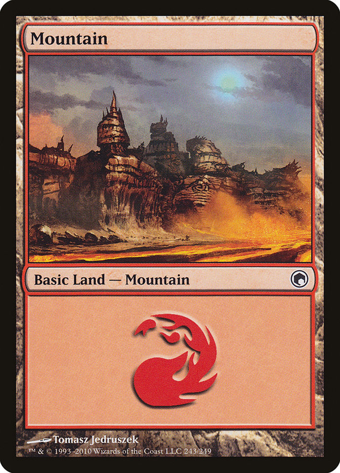 Mountain (243) [Scars of Mirrodin] Foil