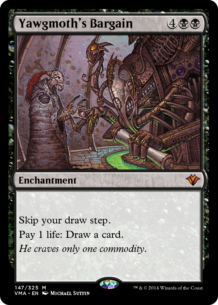 Yawgmoth's Bargain  [Vintage Masters] Foil