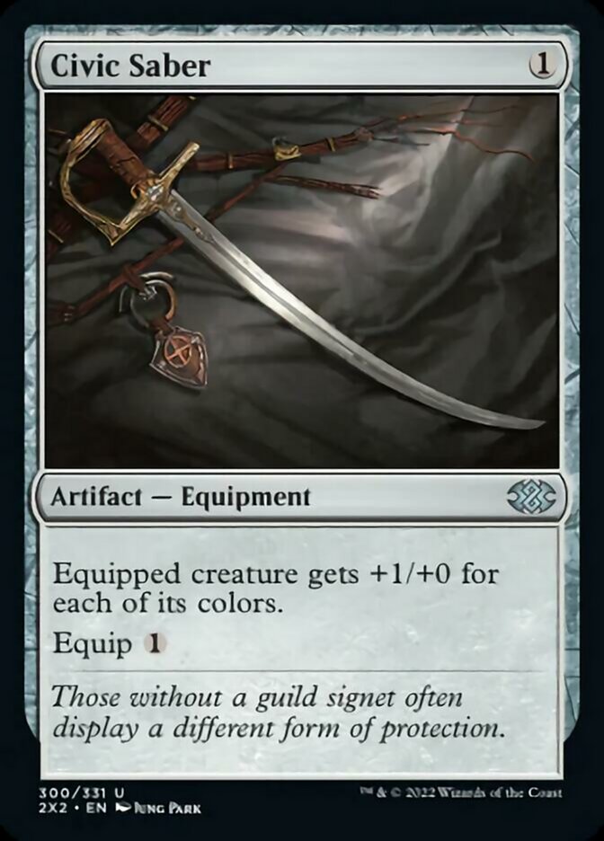 Civic Saber [Double Masters 2022] Foil
