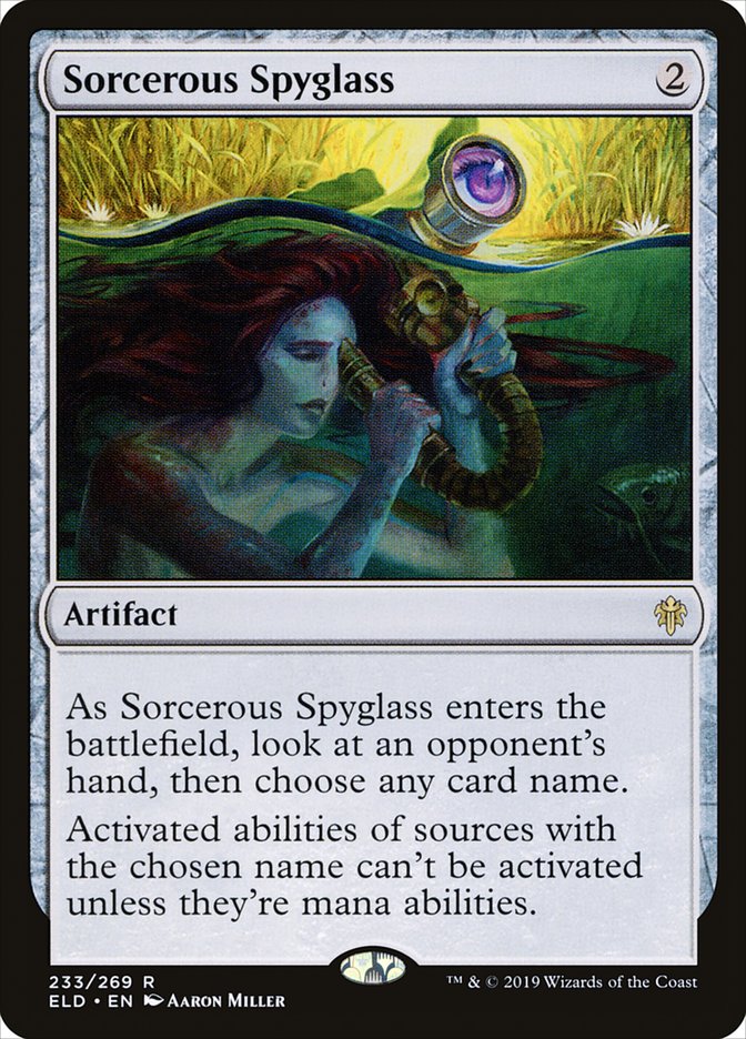 Sorcerous Spyglass [Throne of Eldraine] Foil