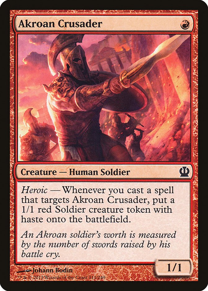 Akroan Crusader [Theros] Foil