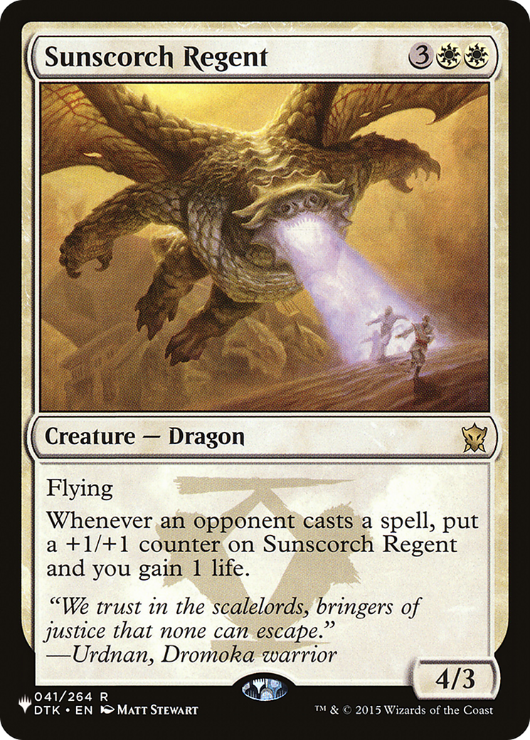 Sunscorch Regent  [The List Reprints]