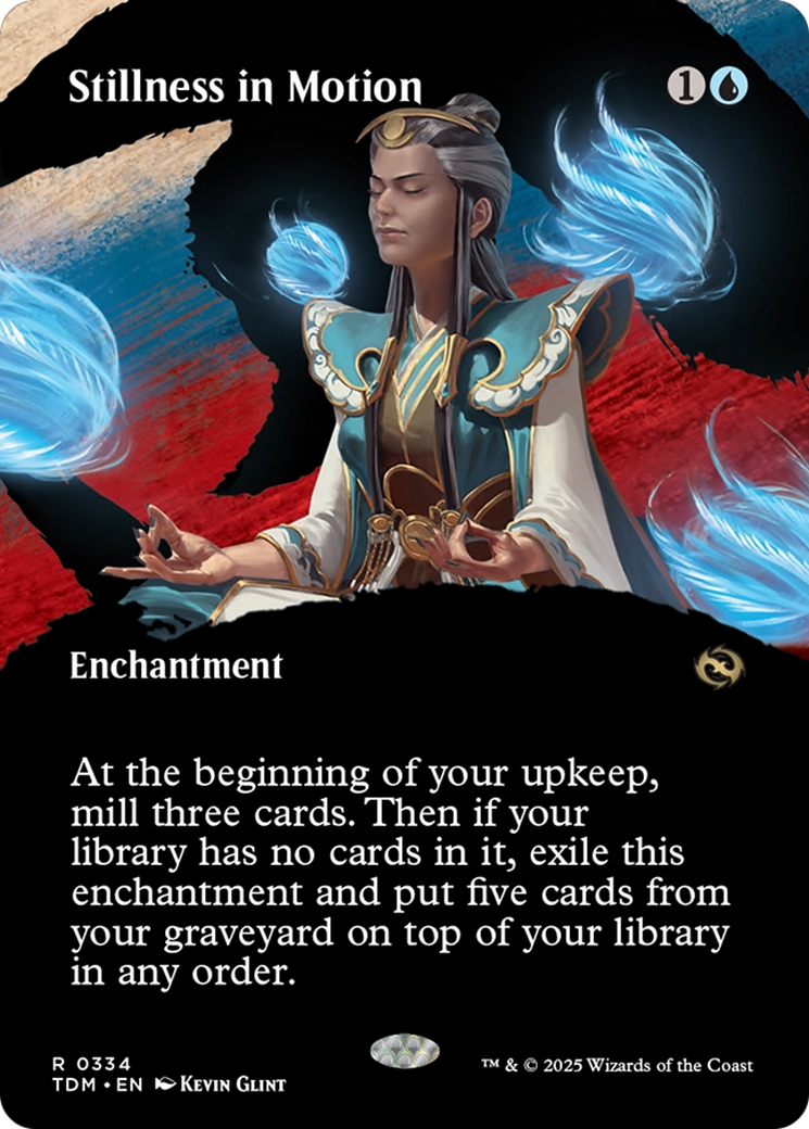 Stillness in Motion (Borderless) [Tarkir: Dragonstorm] Foil
