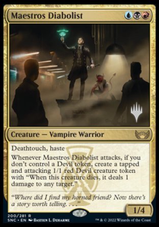 Maestros Diabolist (Promo Pack) [Streets of New Capenna Promos] Foil