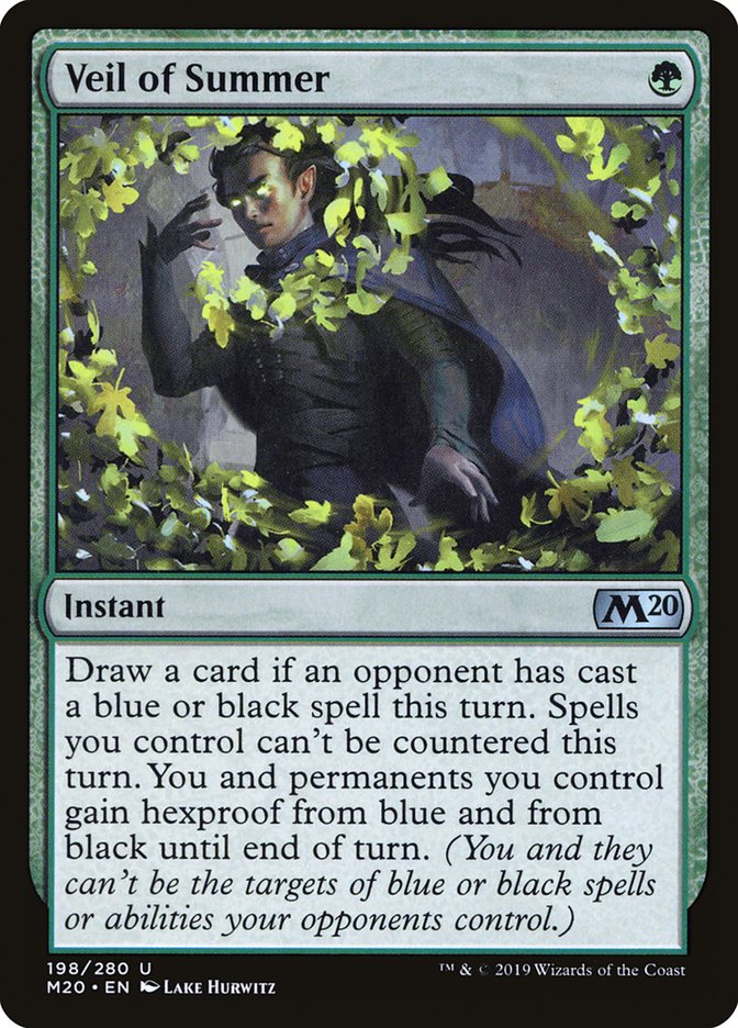 Veil of Summer [Core Set 2020] Foil