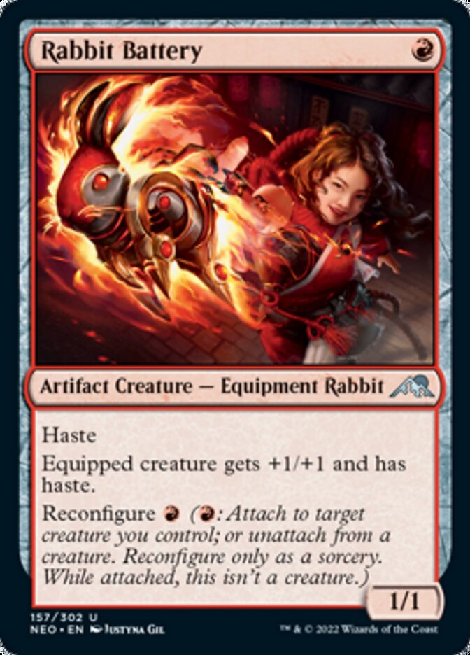 Rabbit Battery [Kamigawa: Neon Dynasty] Foil