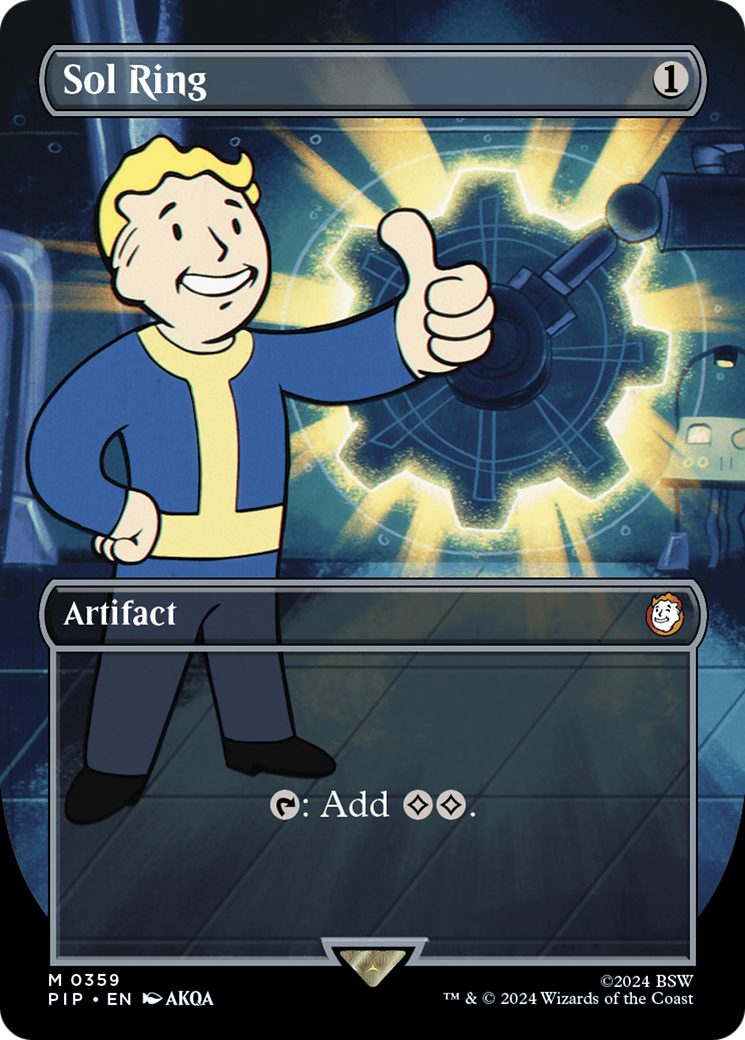 Sol Ring (Borderless) [Fallout] Foil