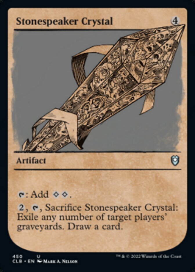 Stonespeaker Crystal (Showcase) [Commander Legends: Battle for Baldur's Gate] Foil