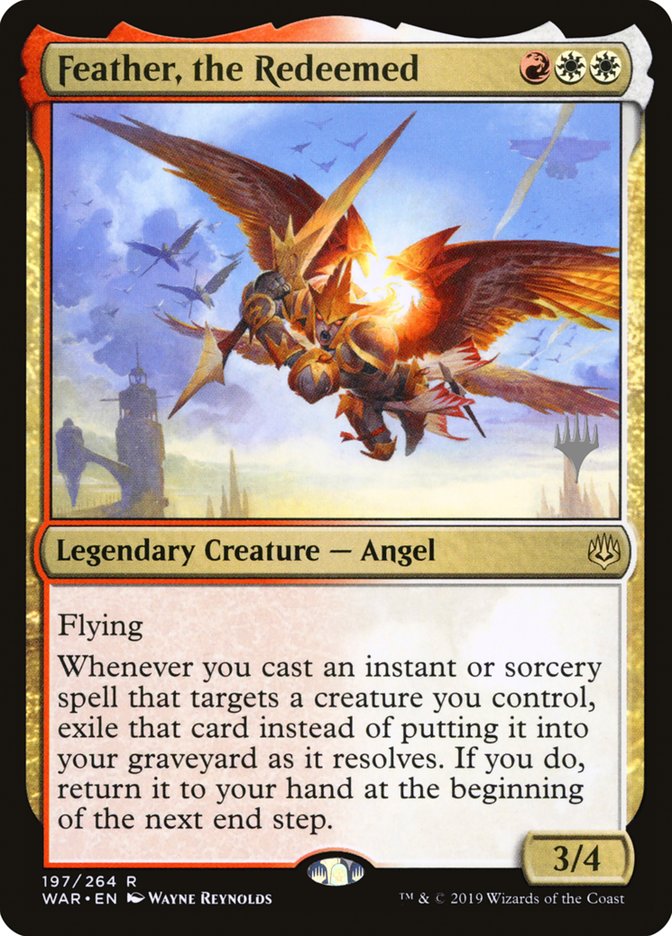 Feather, the Redeemed (Promo Pack) [War of the Spark Promos] Foil