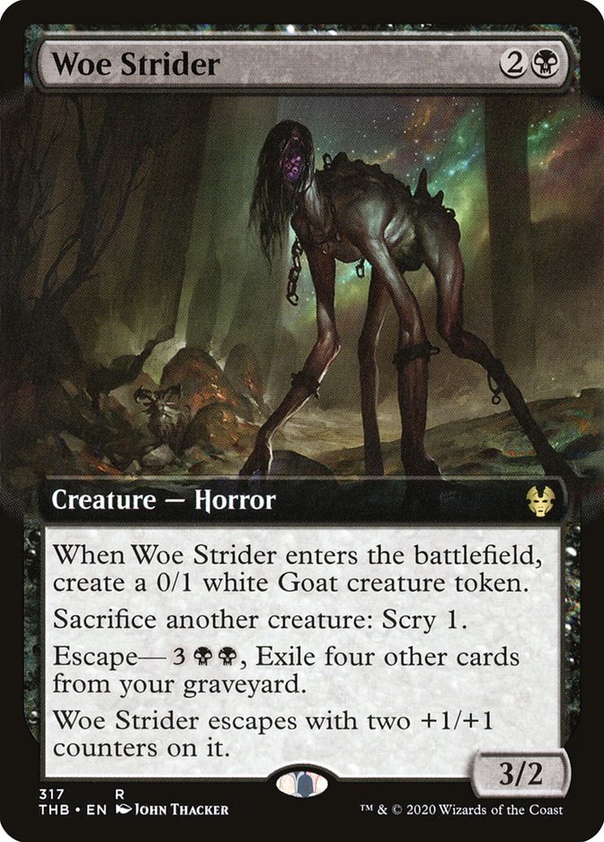 Woe Strider (Extended Art) [Theros Beyond Death] Foil