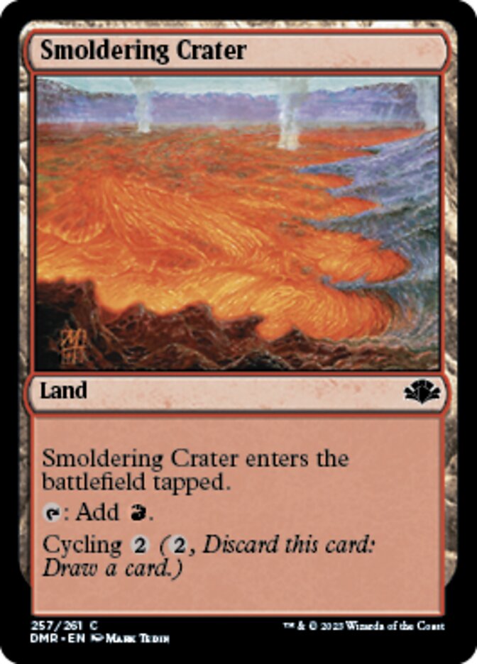 Smoldering Crater [Dominaria Remastered] Foil