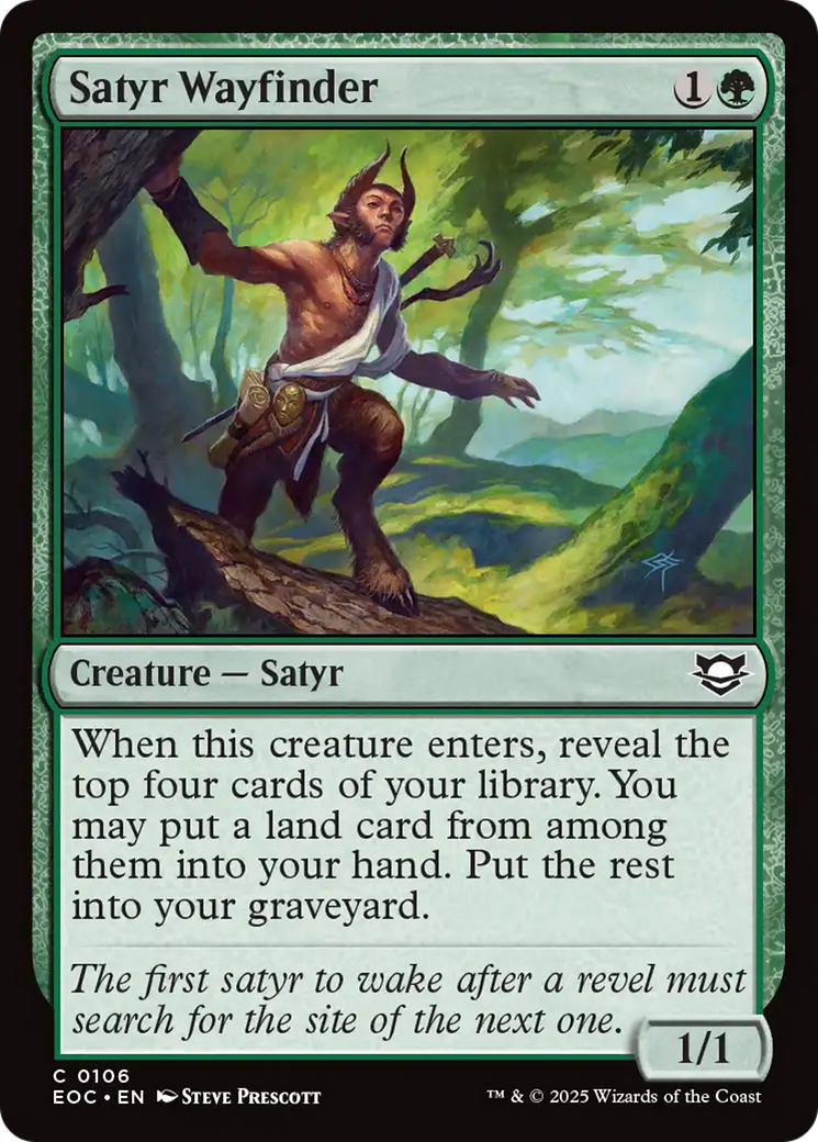 Satyr Wayfinder [Edge of Eternities Commander]