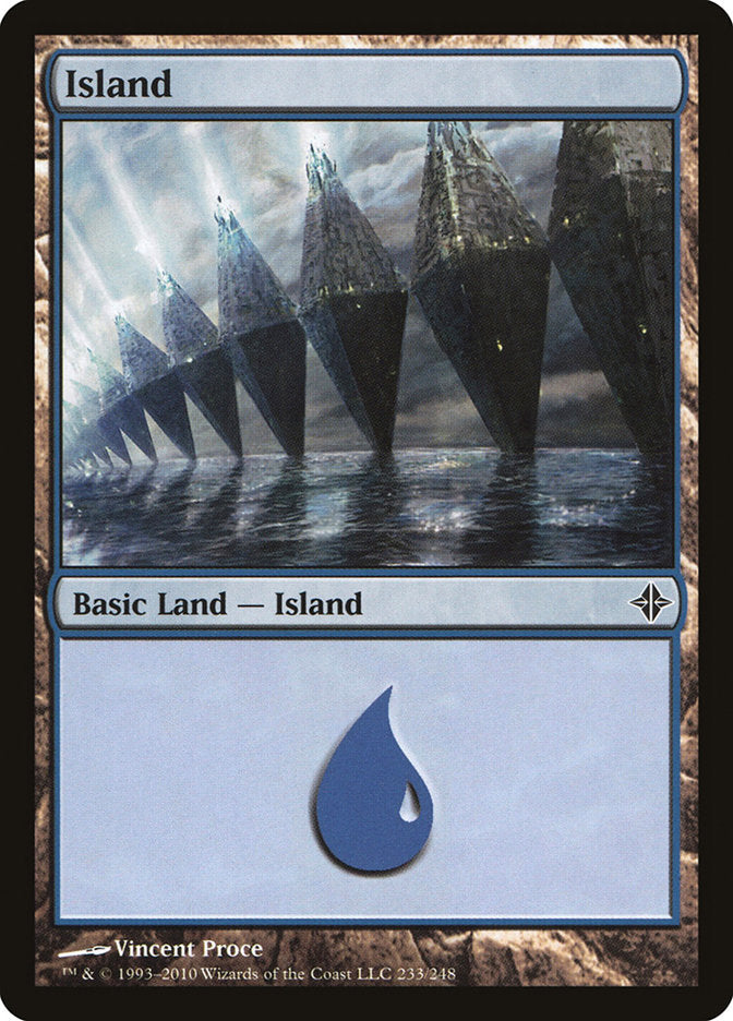 Island (233) [Rise of the Eldrazi] Foil