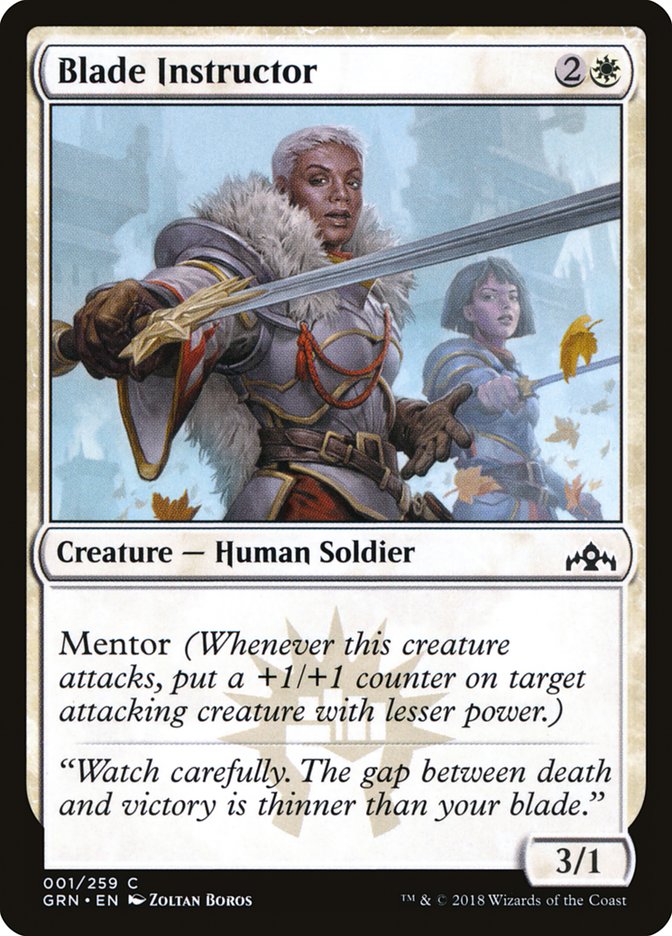 Blade Instructor [Guilds of Ravnica] Foil