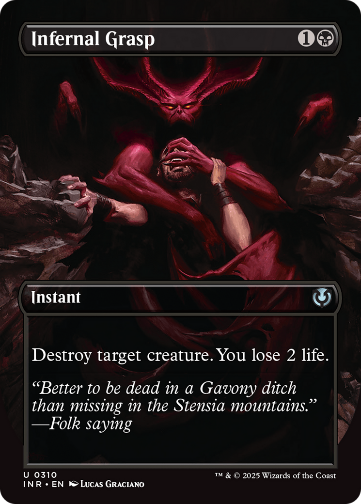Infernal Grasp (Borderless) [Innistrad Remastered] Foil