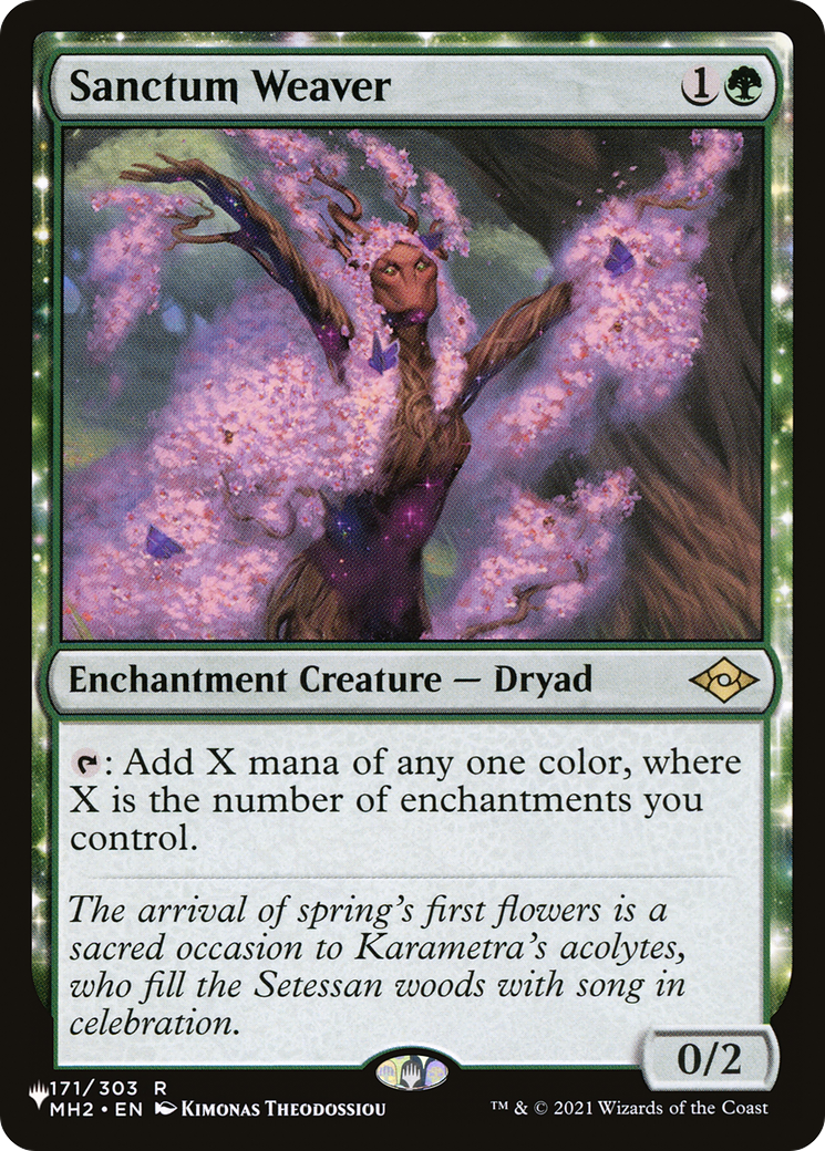 Sanctum Weaver  [The List Reprints]: (enchantment)