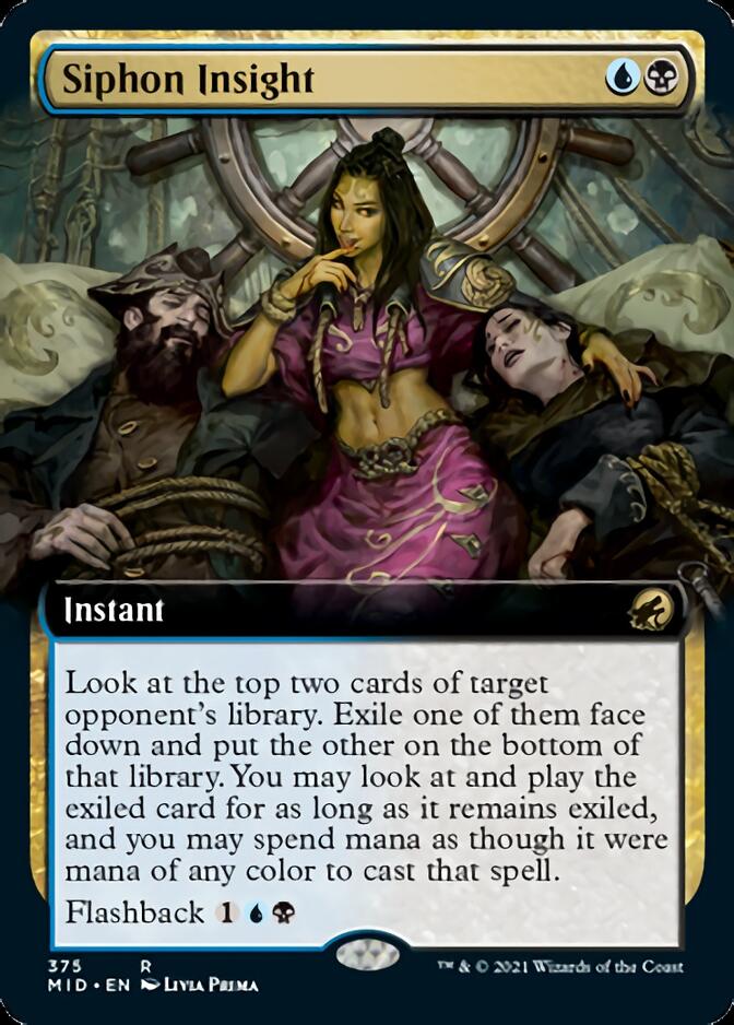 Siphon Insight (Extended Art) [Innistrad: Midnight Hunt] Foil