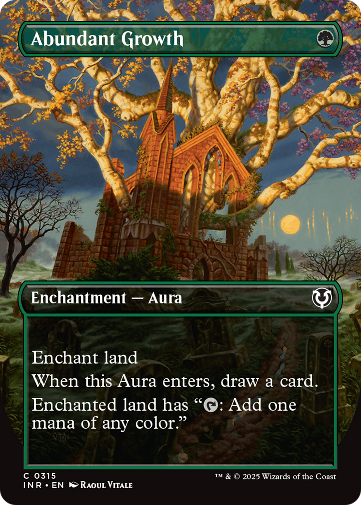 Abundant Growth (Borderless) [Innistrad Remastered] Foil
