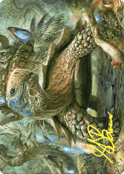 Blossoming Tortoise // Blossoming Tortoise  [Wilds of Eldraine Art Series] (Borderless)