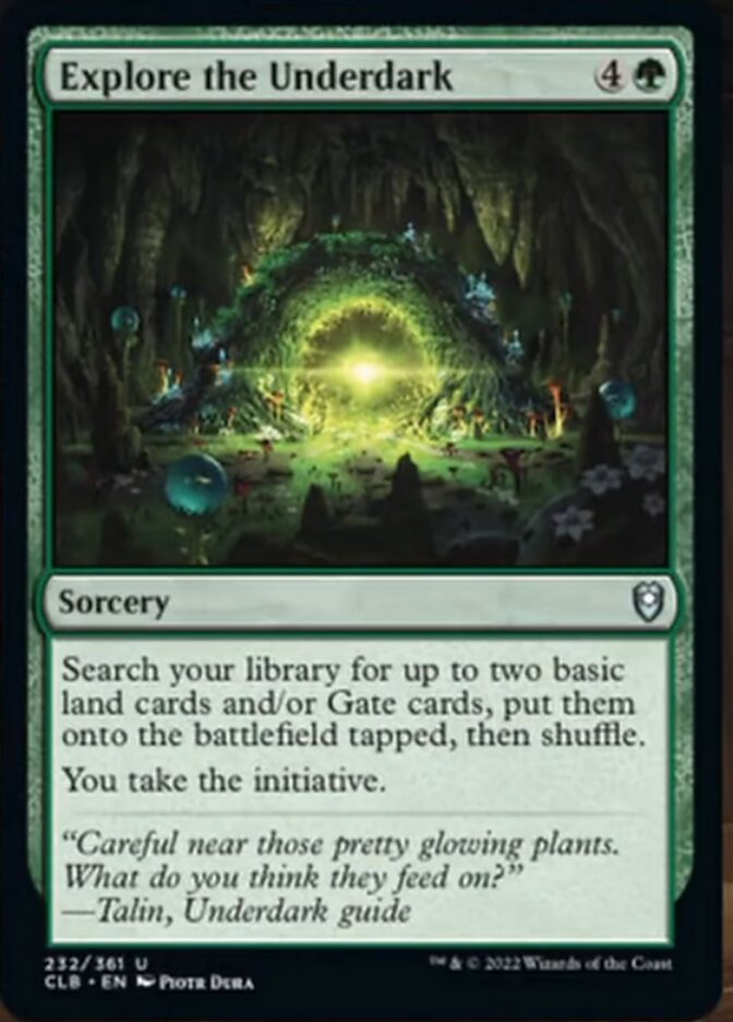 Explore the Underdark [Commander Legends: Battle for Baldur's Gate] Foil
