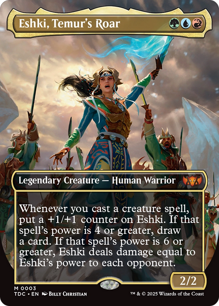 Eshki, Temur's Roar (Borderless) [Tarkir: Dragonstorm Commander] Foil