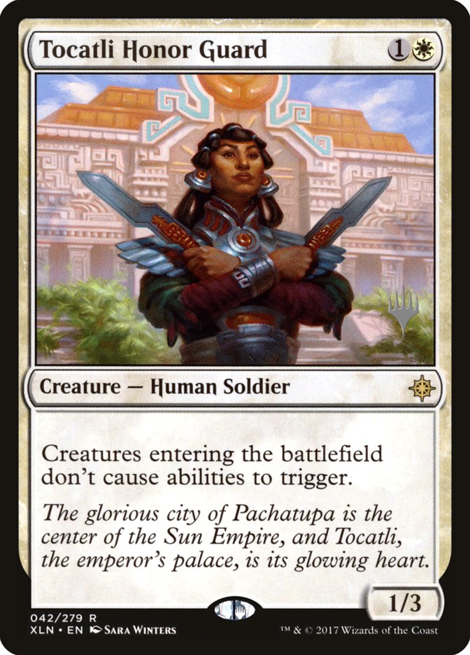 Tocatli Honor Guard (Promo Pack) [Ixalan Promos] Foil