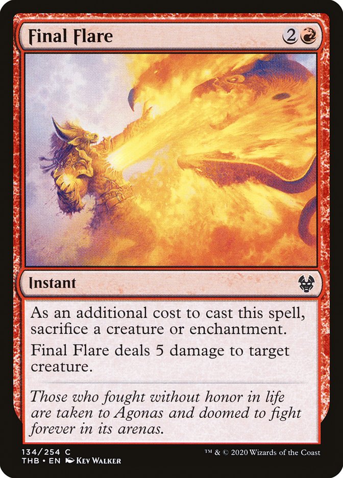 Final Flare [Theros Beyond Death] Foil