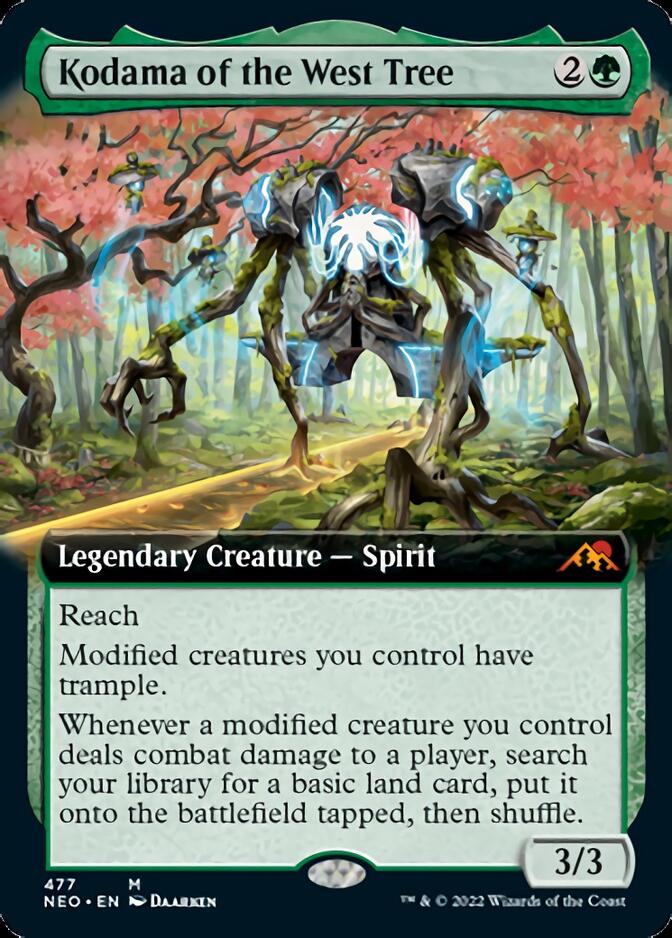 Kodama of the West Tree (Extended Art) [Kamigawa: Neon Dynasty] Foil