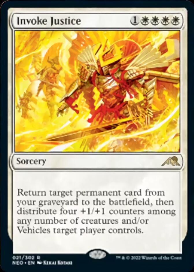 Invoke Justice [Kamigawa: Neon Dynasty] Foil