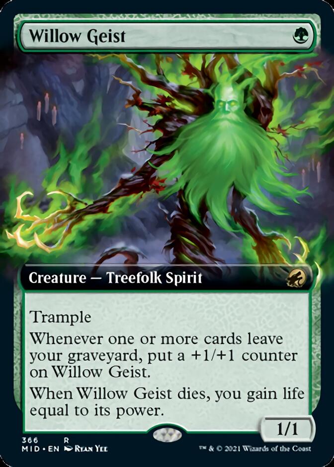 Willow Geist (Extended Art) [Innistrad: Midnight Hunt] Foil