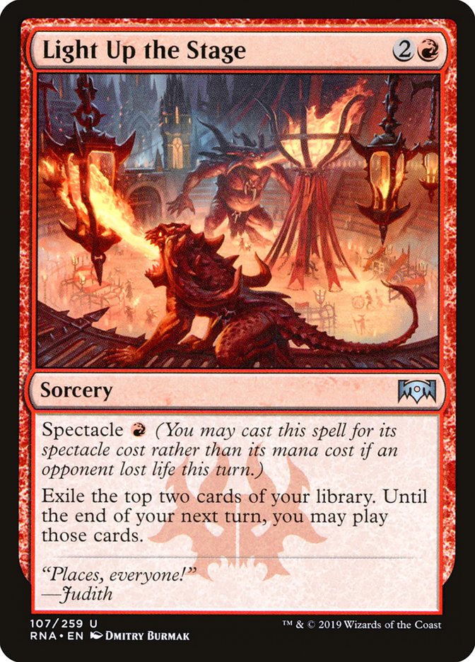 Light Up the Stage [Ravnica Allegiance] Foil