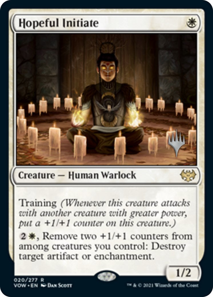 Hopeful Initiate (Promo Pack) [Innistrad: Crimson Vow Promos] Foil