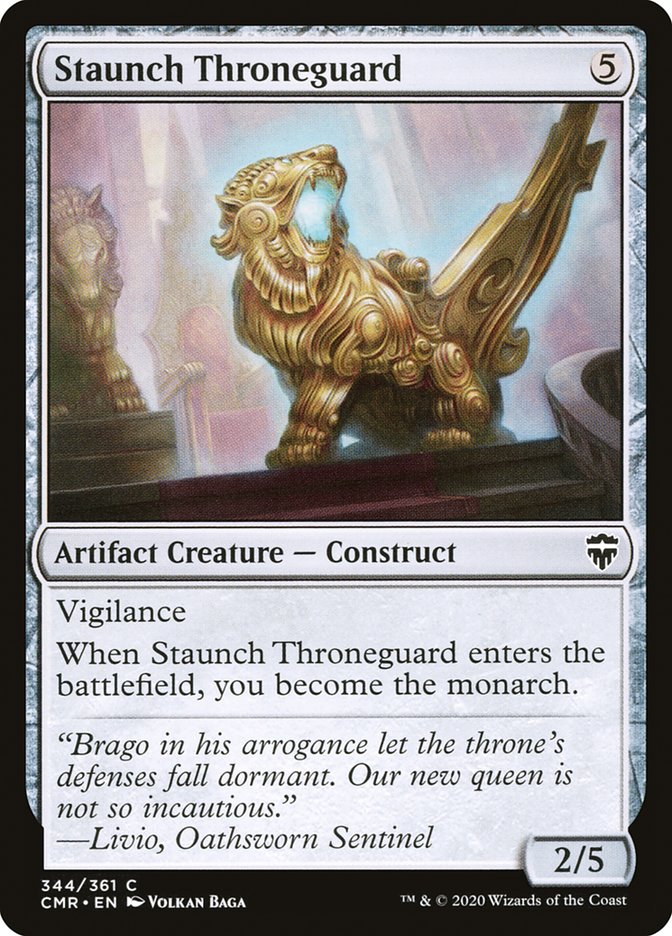Staunch Throneguard [Commander Legends] Foil