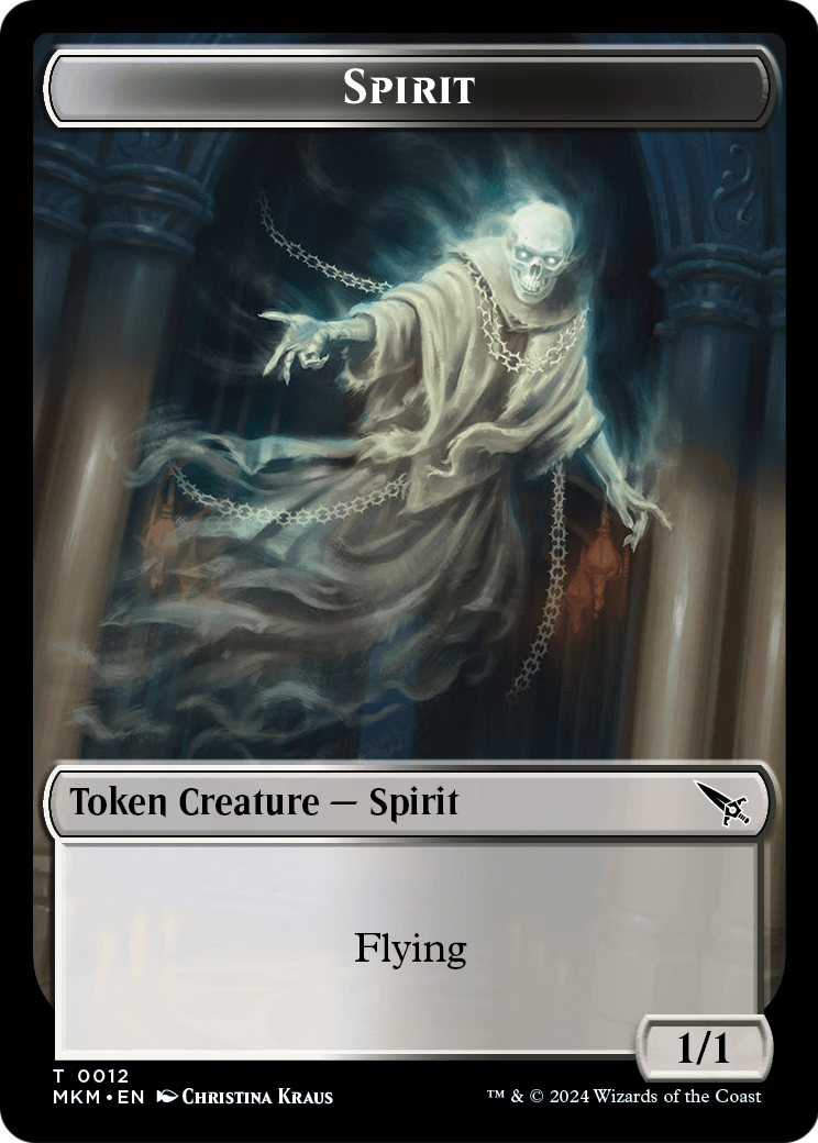 Spirit  [Murders at Karlov Manor Tokens] Foil