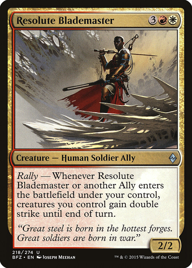 Resolute Blademaster [Battle for Zendikar] Foil