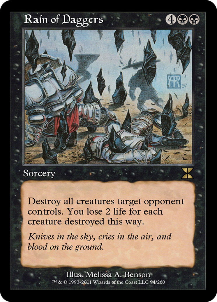 Rain of Daggers  [Masters Edition IV] Foil