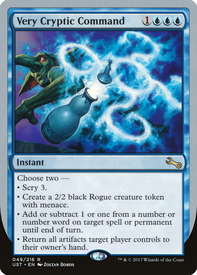 Very Cryptic Command (Scry) [Unstable] Foil