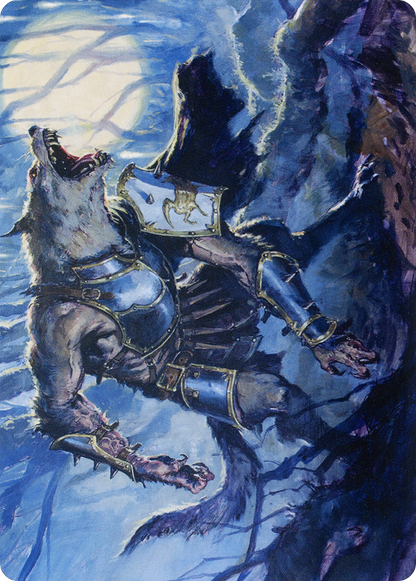 Moonrage Brute // Moonrage Brute  [Midnight Hunt Art Series] (Borderless) Foil