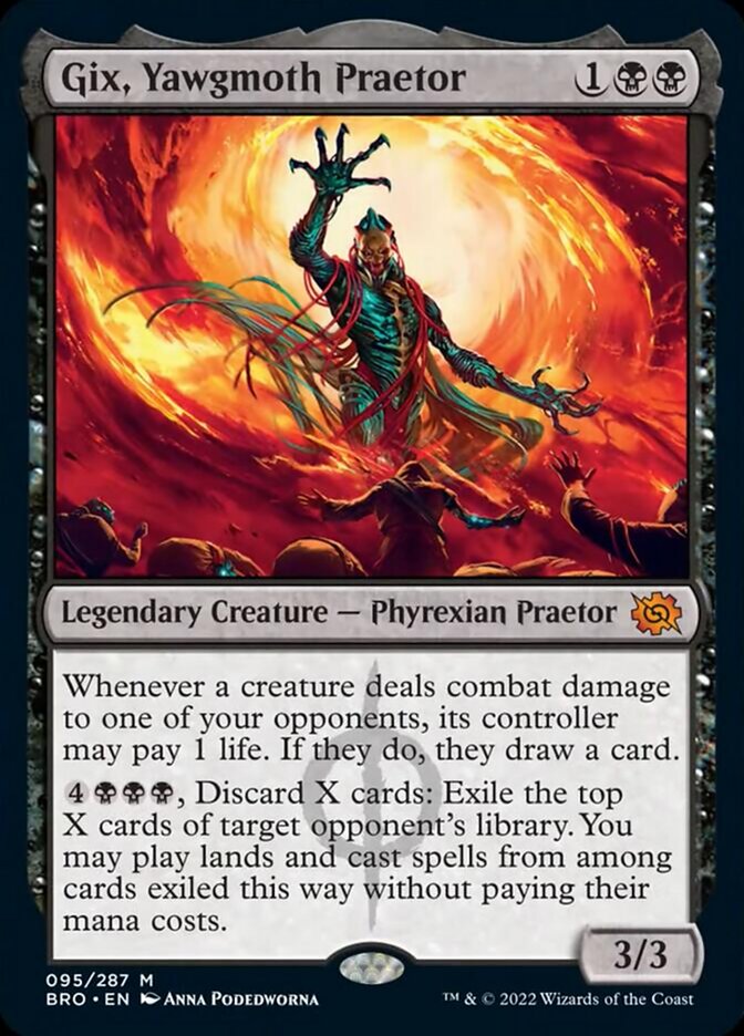 Gix, Yawgmoth Praetor [The Brothers' War] Foil