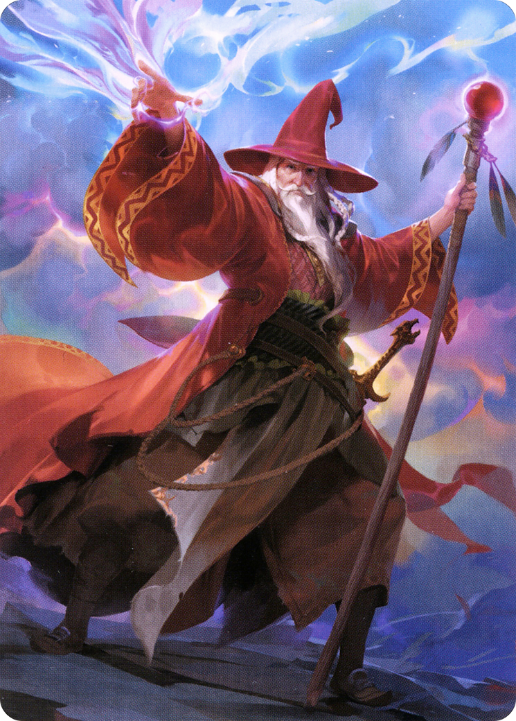 Elminster // Elminster  [Battle for Baldur's Gate Art Series] (Borderless) Foil